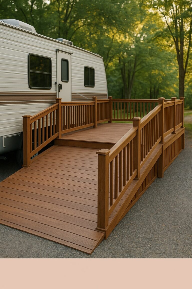 Decks For Rvs 20 Spectacular RV Deck Ideas to Transform Your Campsite