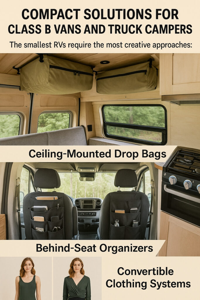 Compact Solutions for Class B Vans and Truck Campers