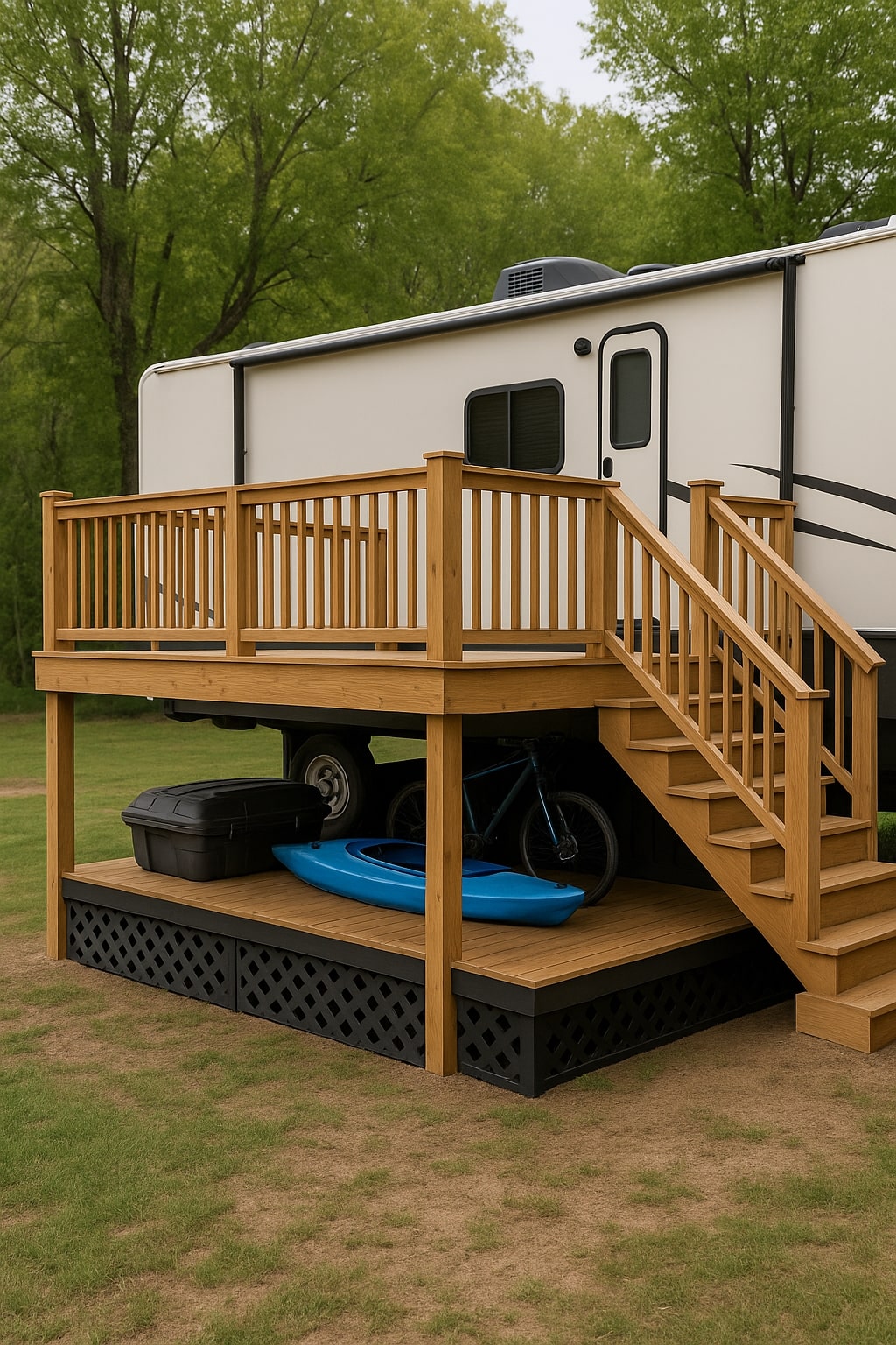 20 Spectacular RV Deck Ideas to Transform Your Campsite