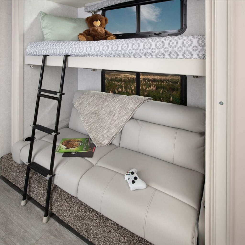 Overhead Bunks for Floor Space Maximization