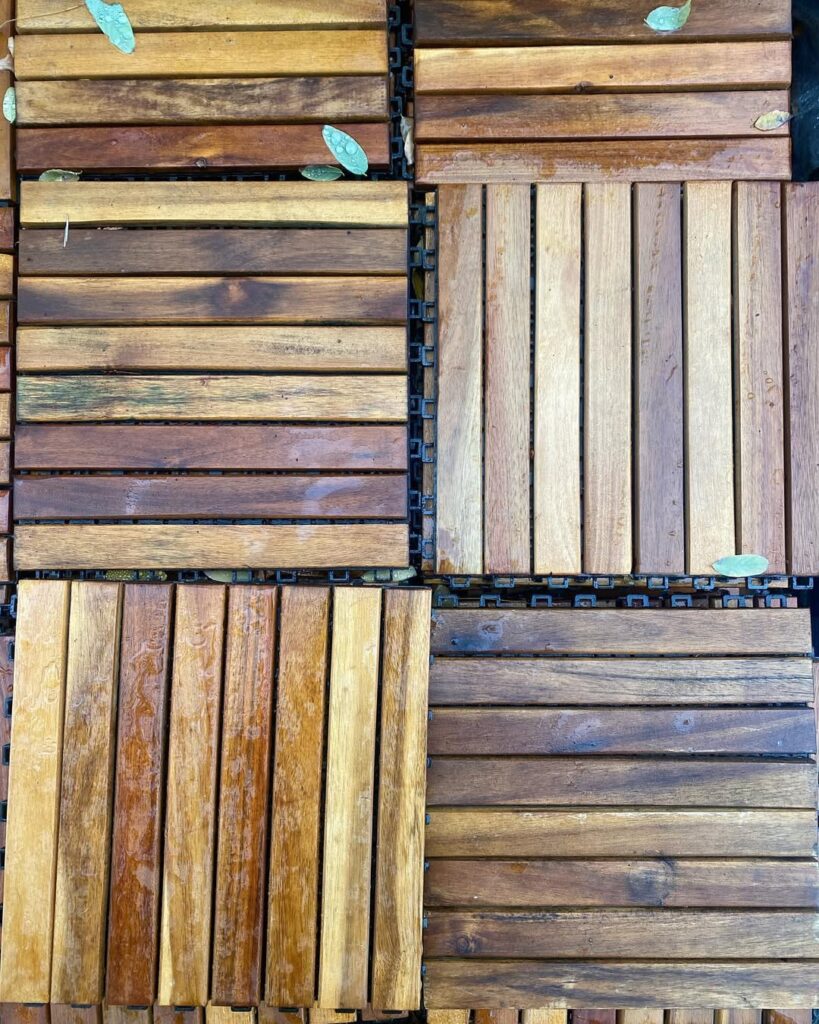 Portable Interlocking Deck Tiles