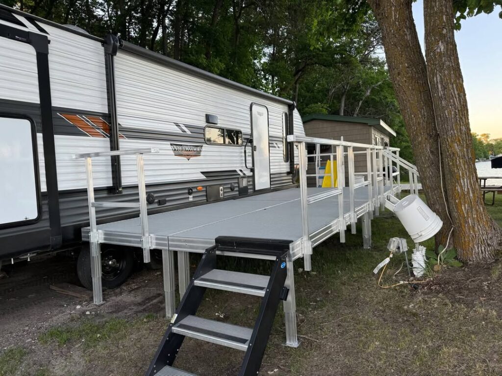 Space-Saving Fold-Down Deck