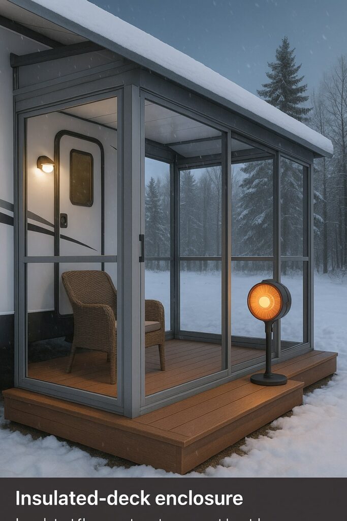 Winter-Ready Insulated Deck Enclosure