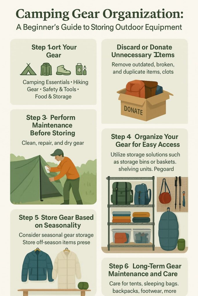 Camping Gear Organization