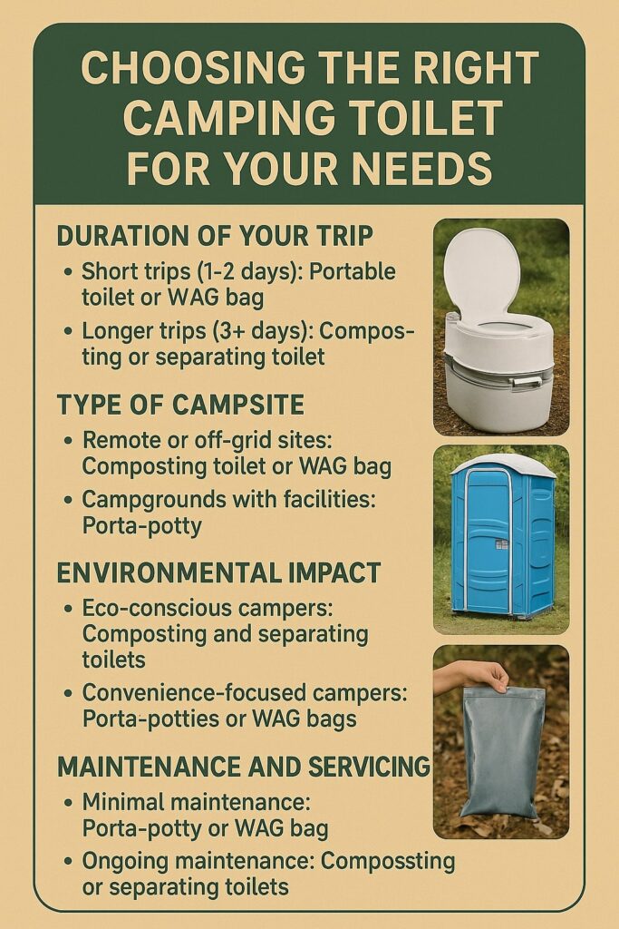 Choosing the Right Camping Toilet for Your Needs
