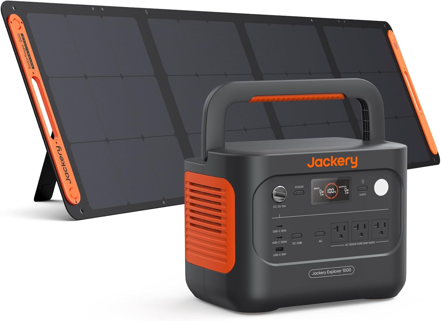 Jackery Solar Generator 1000 v2 with 200W Solar Panel