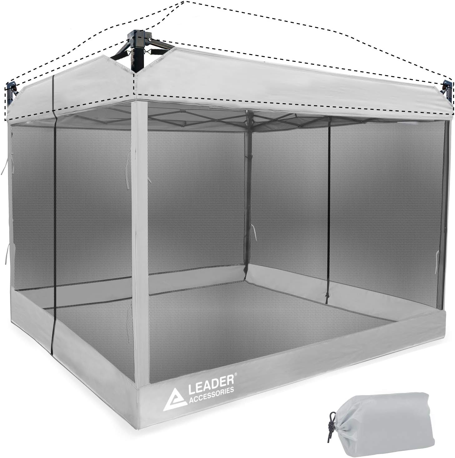 Leader Accessories Mesh Screen Zippered Wall Panels for 10' x 10' Canopy
