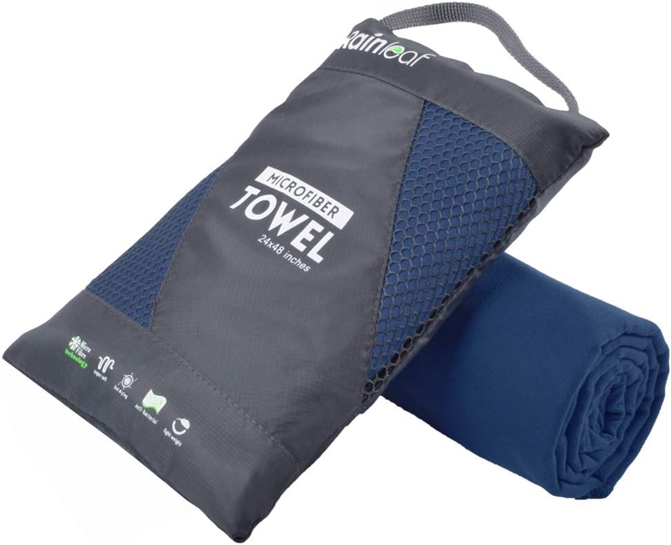 Rainleaf Microfiber Towel Perfect Travel & Gym & Camping Towel