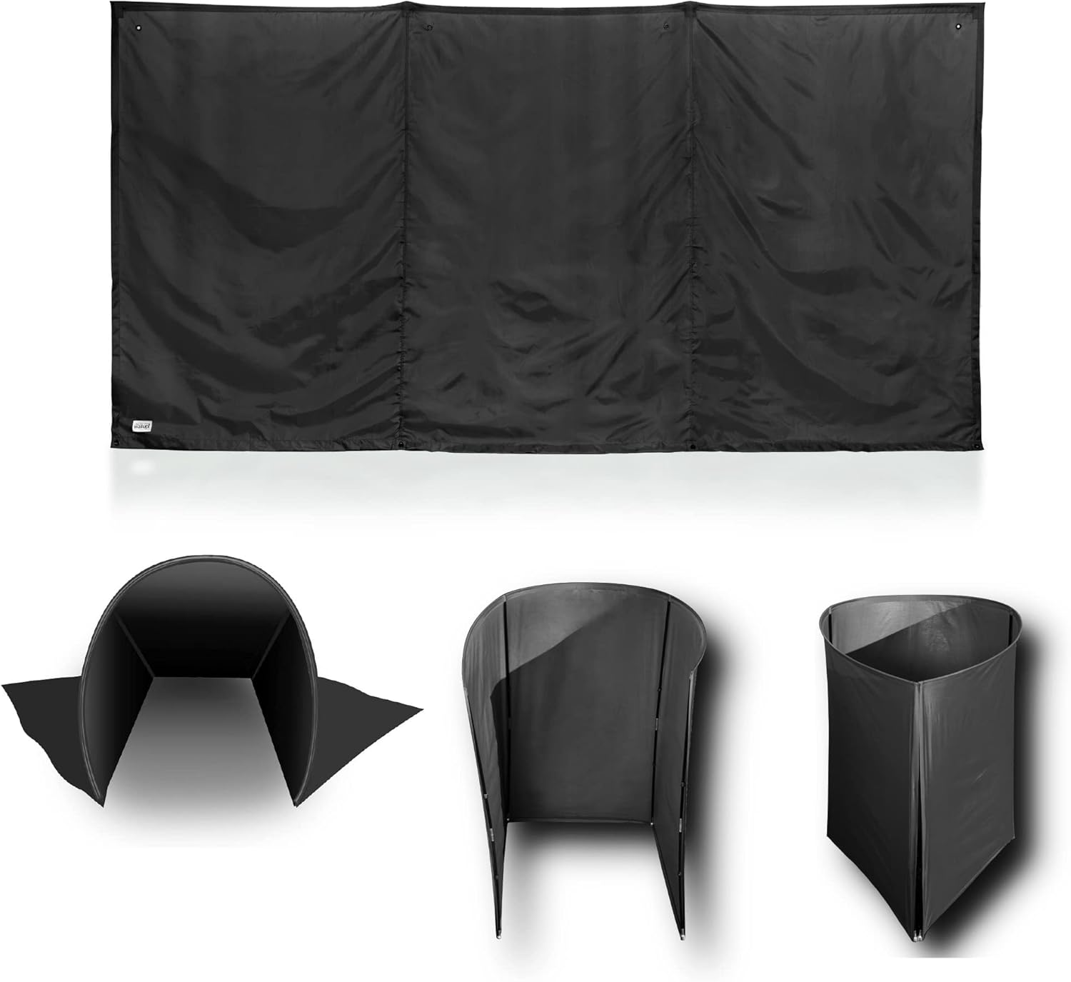 WallUp The Instant Outdoor Privacy Product, Versatile Privacy Tent, Works as a Privacy Screen, Wall Divider, Shelter, and Enclosure, Weather-Resistant, Durable, UV-Treated Cloth