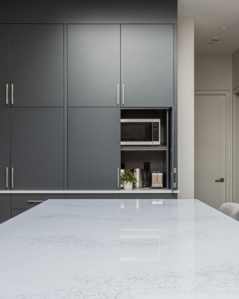 Hidden Pocket Door Appliance Garages