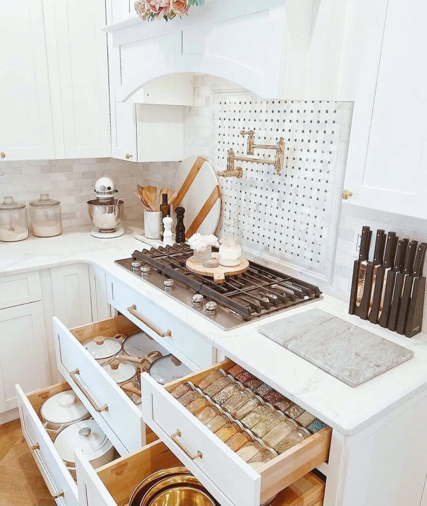 Incorporate Drawer Organizers for Hidden Storage