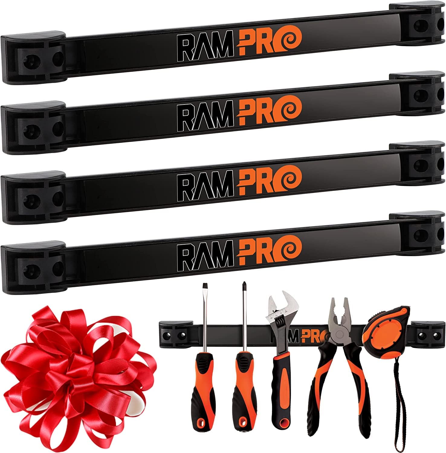12" Magnetic Tool Holder Strip - A Tool Magnet Bar for Garage Organization