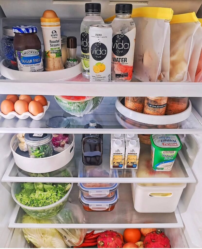 Use a Lazy Susan for Condiments