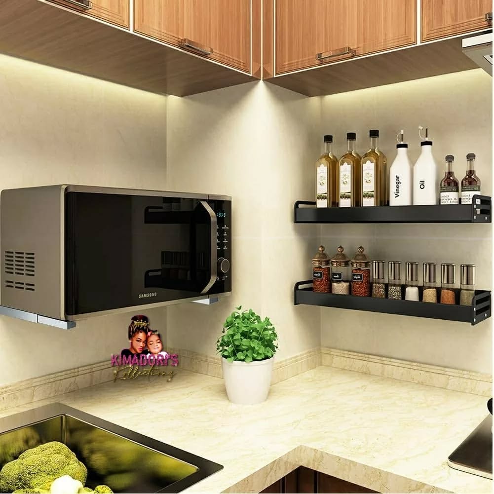 Wall-Mounted Microwave Shelf