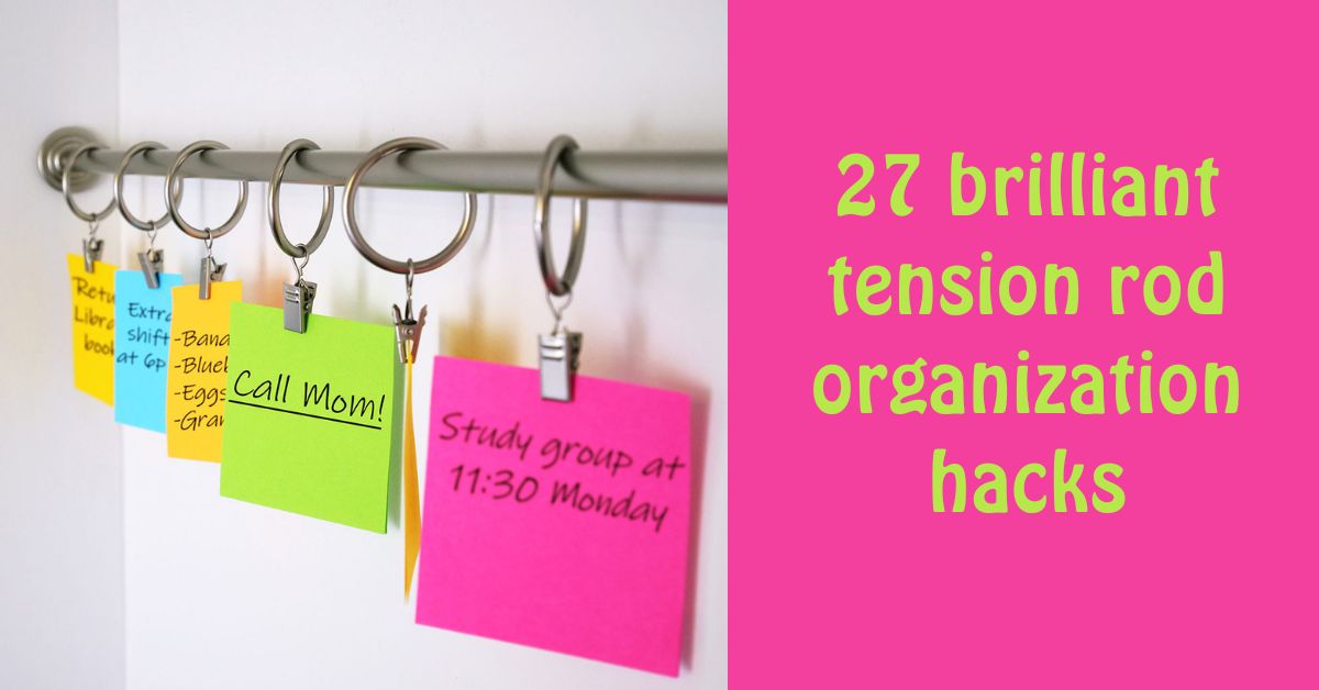 27 Ingenious Tension Rod Hacks to Transform Your Home Organization