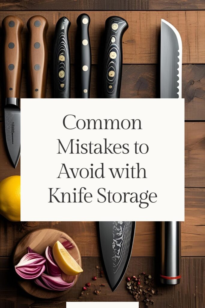 Common Mistakes to Avoid with Knife Storage