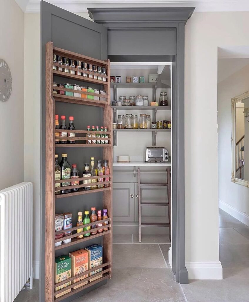 Consider a Pantry Door Rack for Small Bottles or Jars