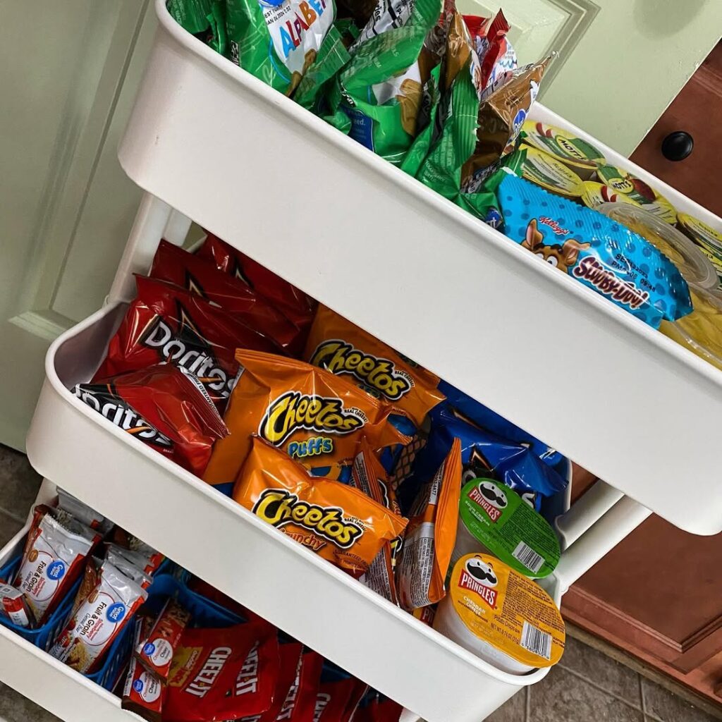 Corral Snacks in a Tiered Basket Tower