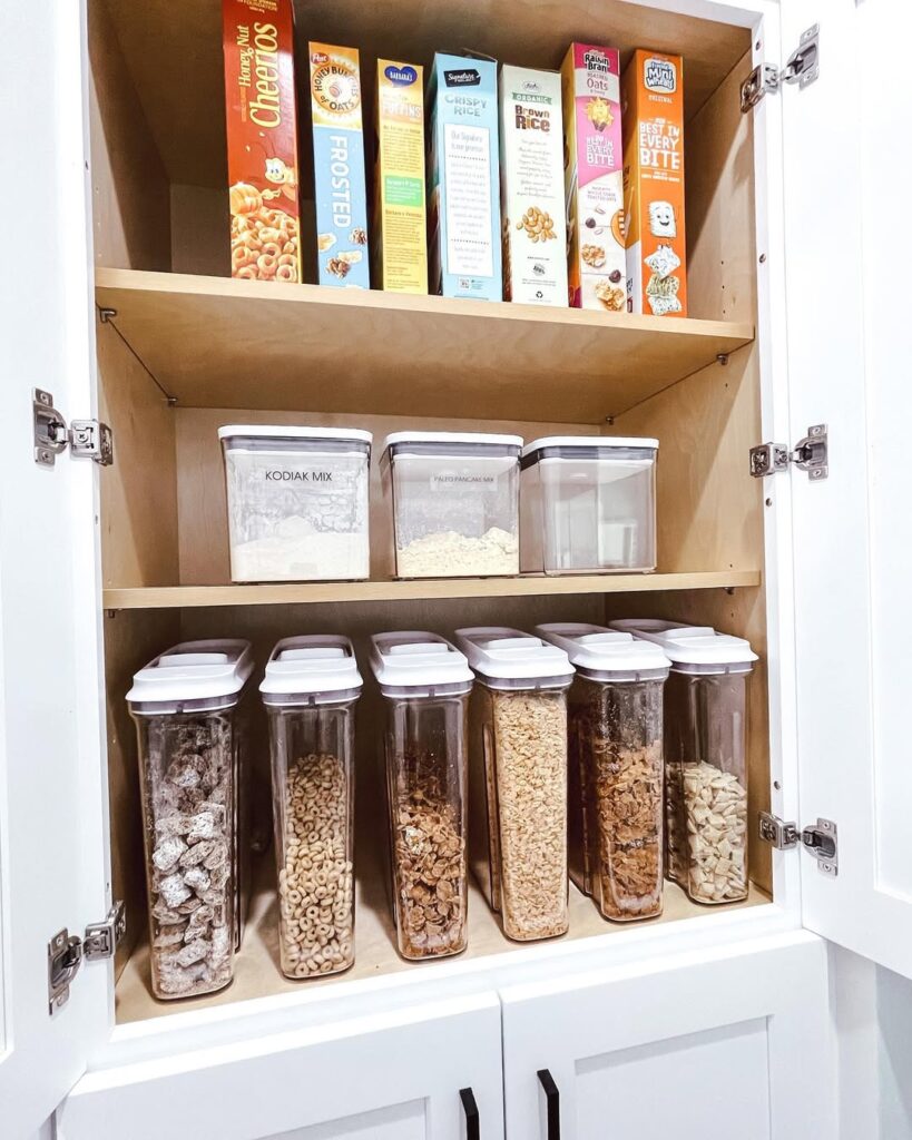 Create a Dedicated Snack or Breakfast Cabinet