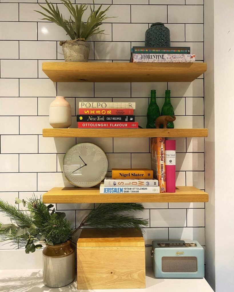 Floating Shelves Vertical Space, Maximized