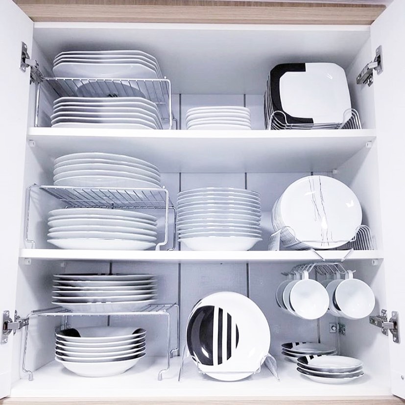 Hang Hooks Under Shelves for Mugs & Utensils