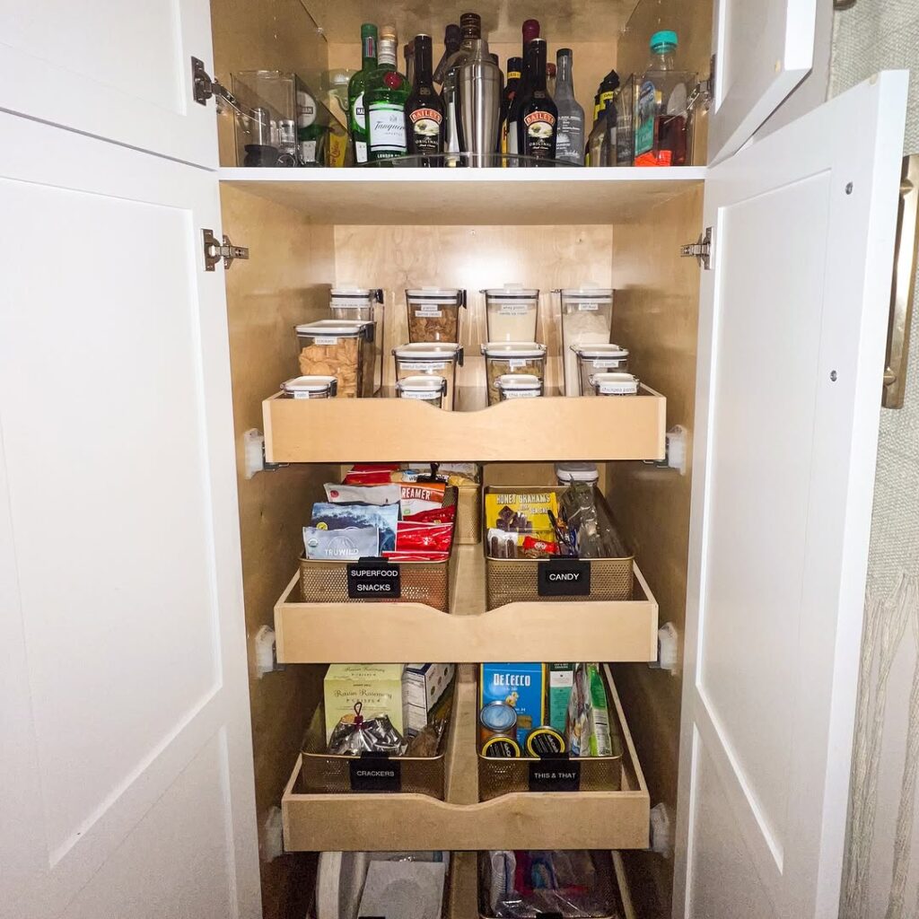 Install Pull-Out Shelves for Easy Access