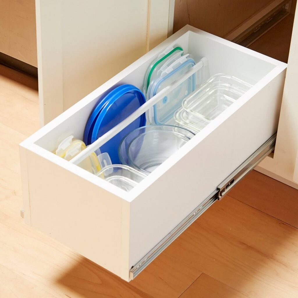 Install Tension Rods for Vertical Dividers