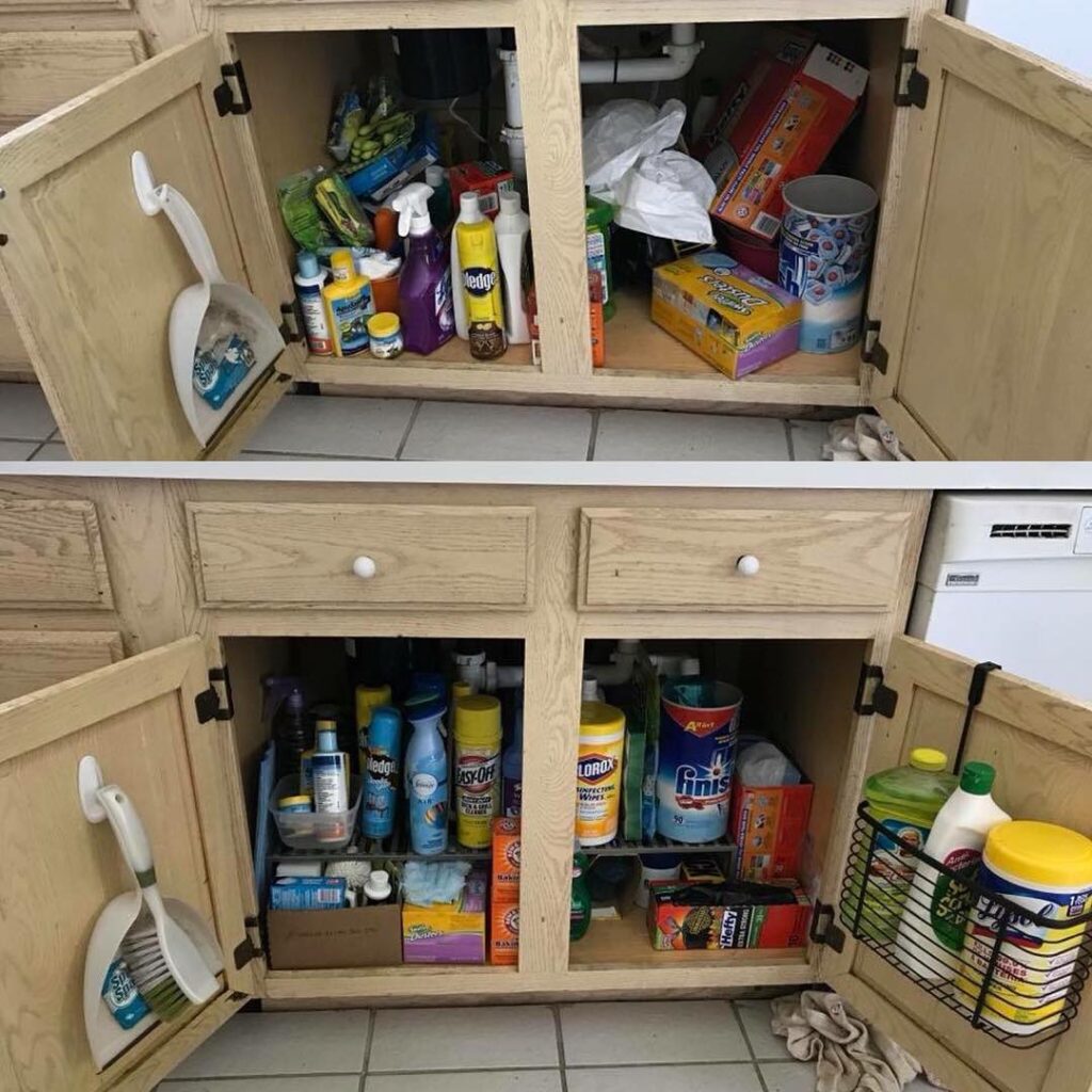 Install a Rack on the Inside of Cabinet Doors