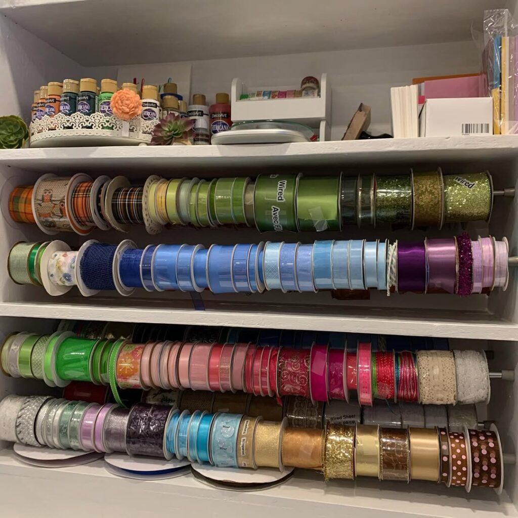 Ribbon and Crafting Material Organizer