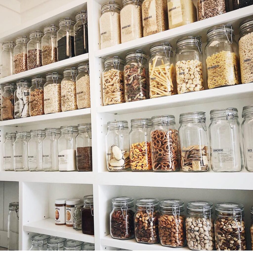 Store Snacks in Mason Jars