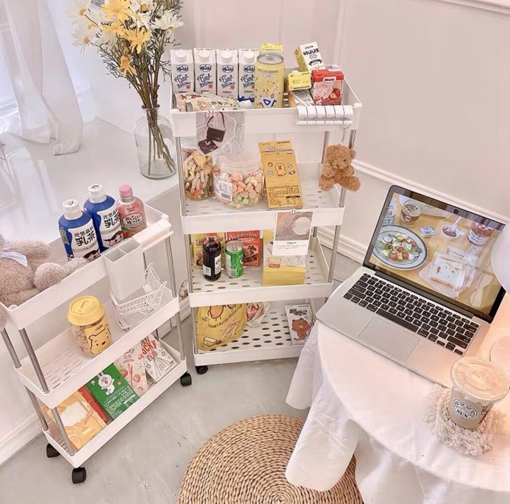 Try Rolling Carts for Snack Stations