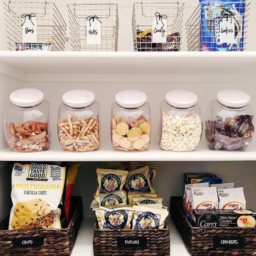 Use Glass Jars for a Clean Look