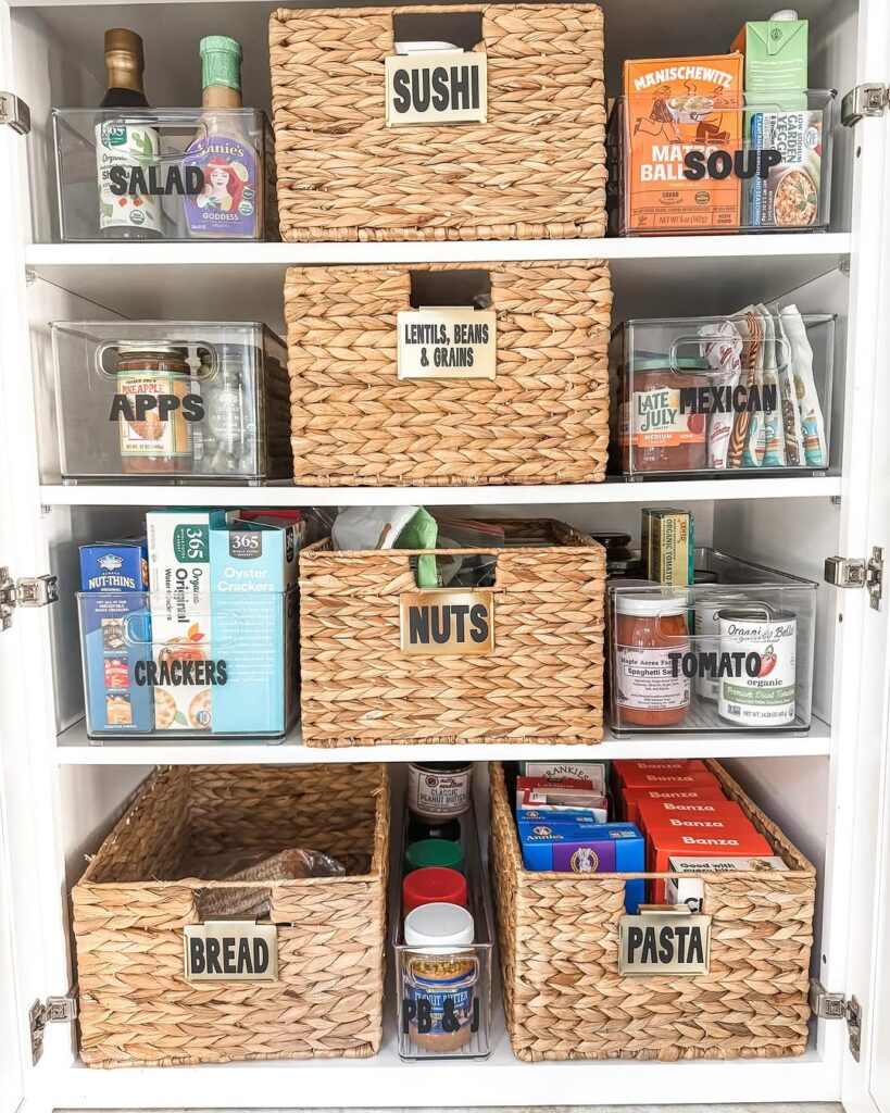 Utilize Baskets for Grouping Small Items