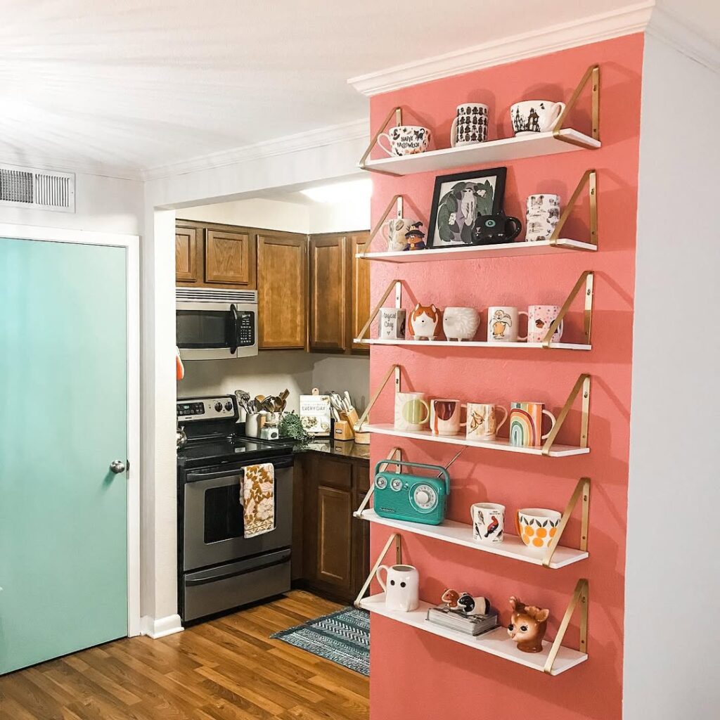 Wall-Mounted Floating Shelves
