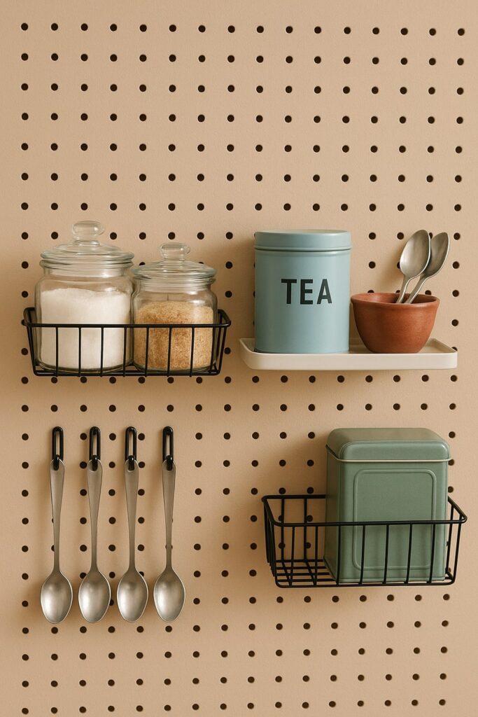 Pegboards with Custom Accessories