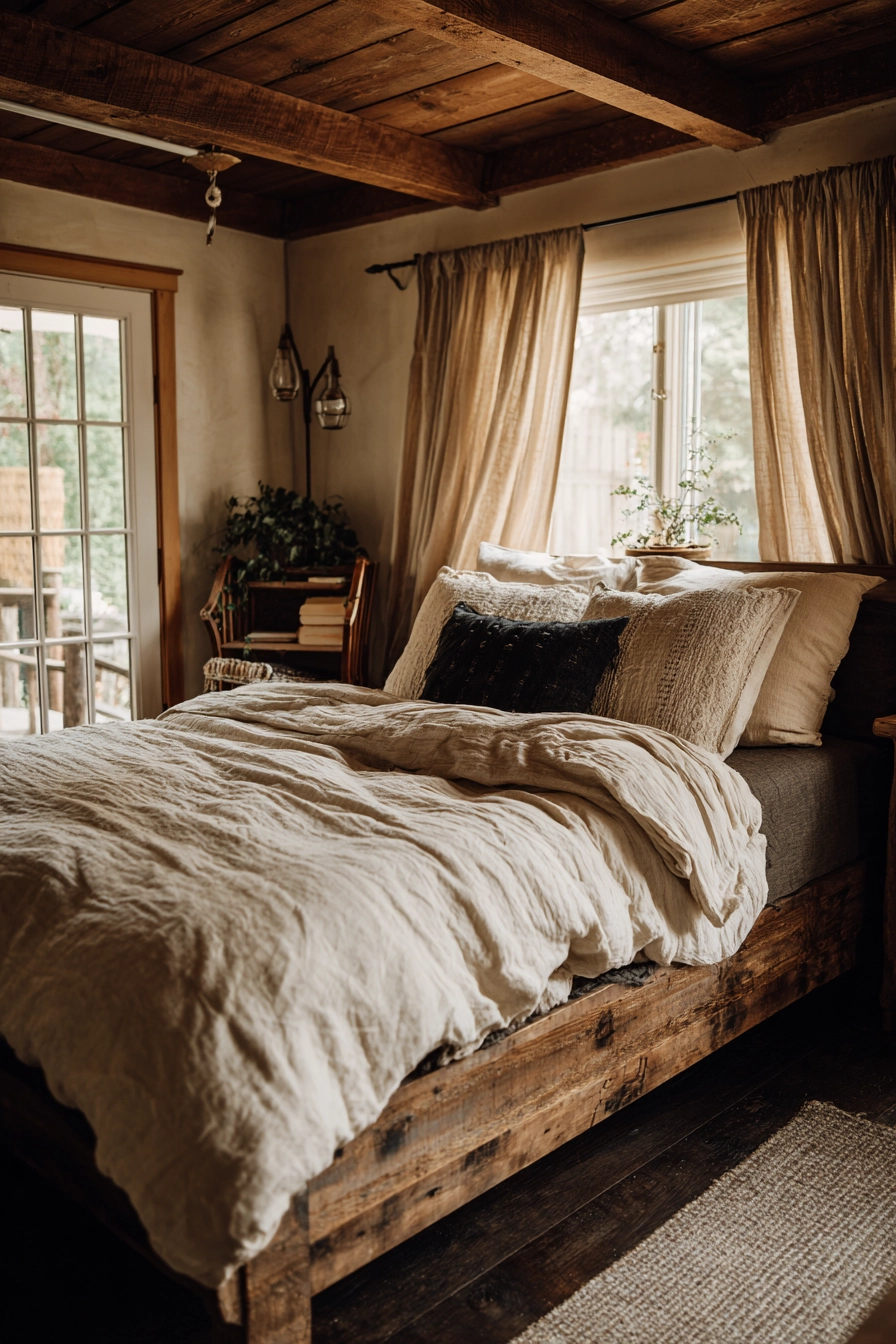 Bedroom Curtains Beige 13