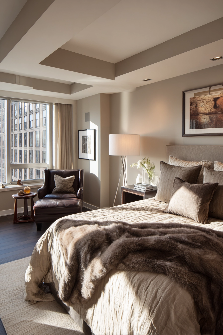 Beige Blanket Bedroom 10