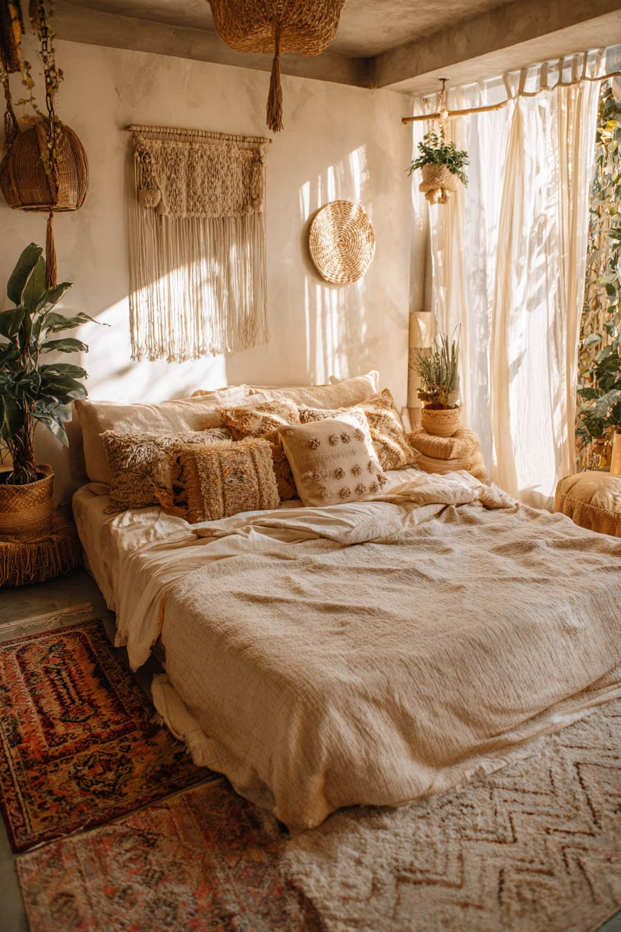 Beige Blanket Bedroom 15