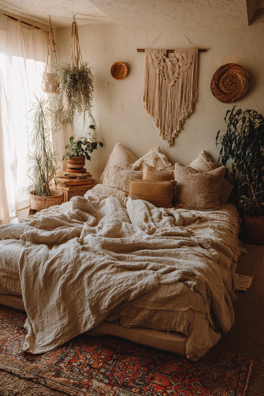 Beige Blanket Bedroom 16