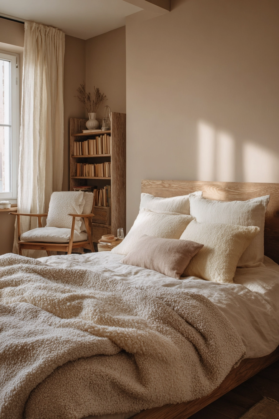 Beige Blanket Bedroom 4