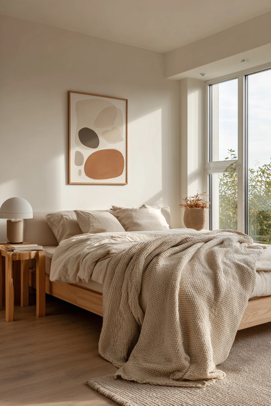 Beige Blanket Bedroom 8