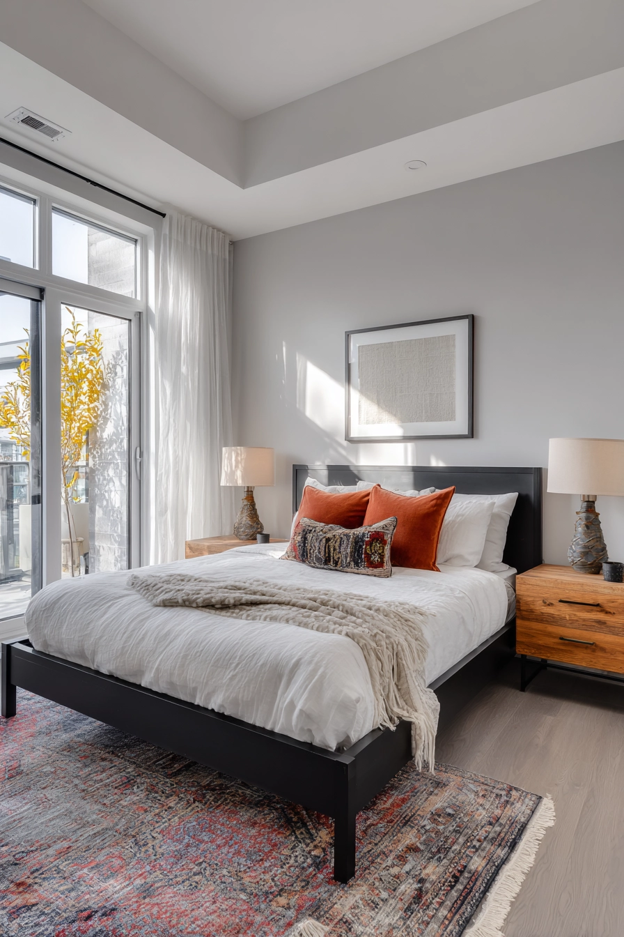 Black Bedframe Bedroom Ideas 2