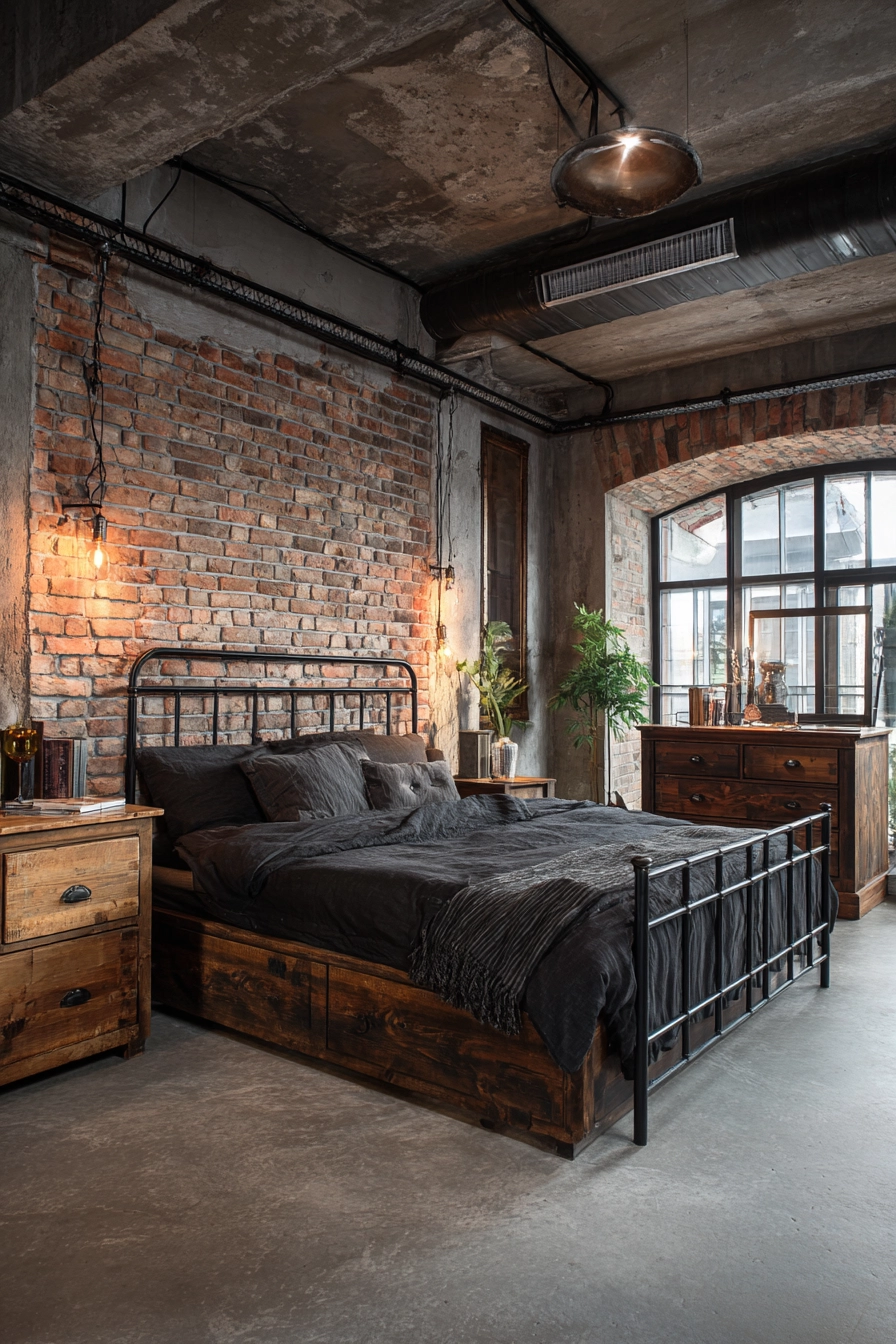 Black Bedframe Bedroom Ideas 6