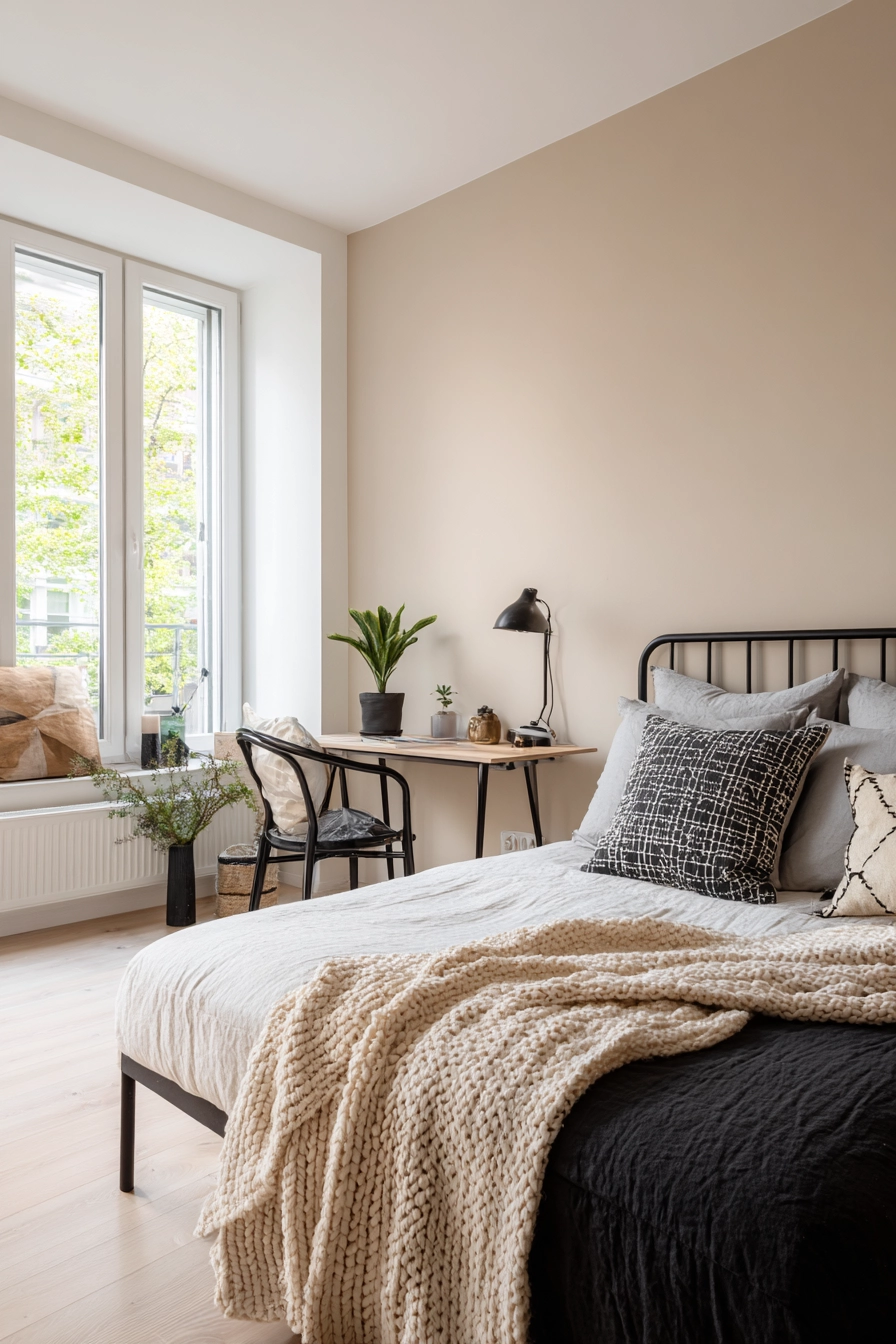 Black Bedframe Bedroom Ideas 9