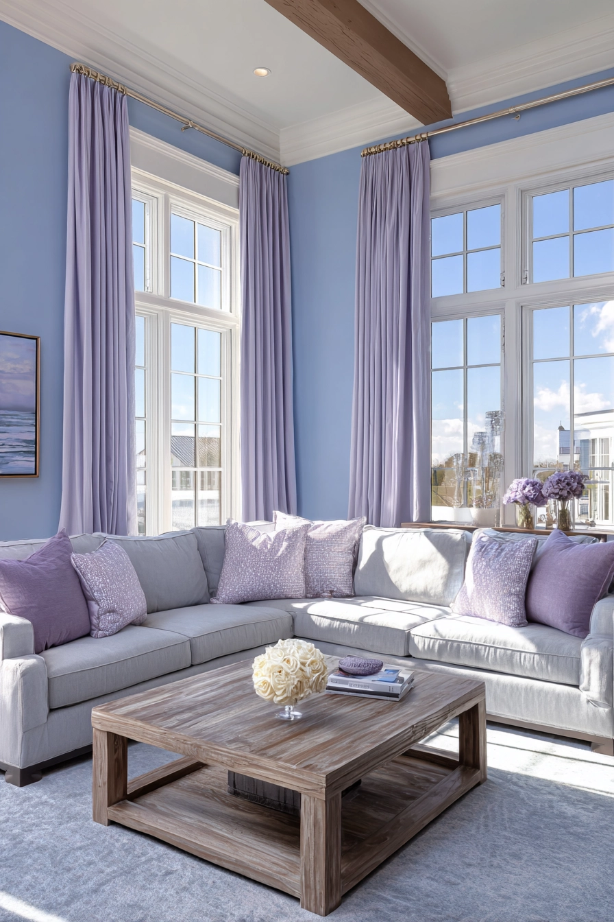 Blue And Lavender Room 6