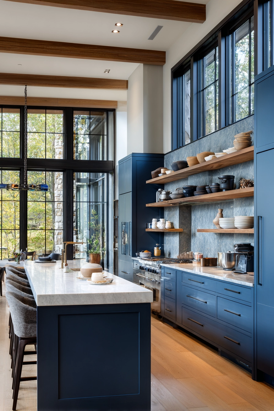 Blue Bespoke Cabinetry: Transforming Spaces with Personality and Style