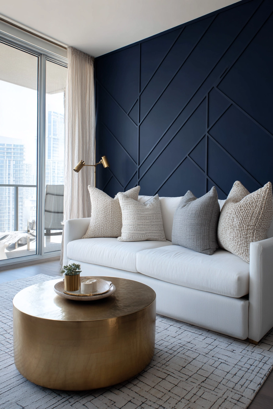 Blue Geometric Accent 3