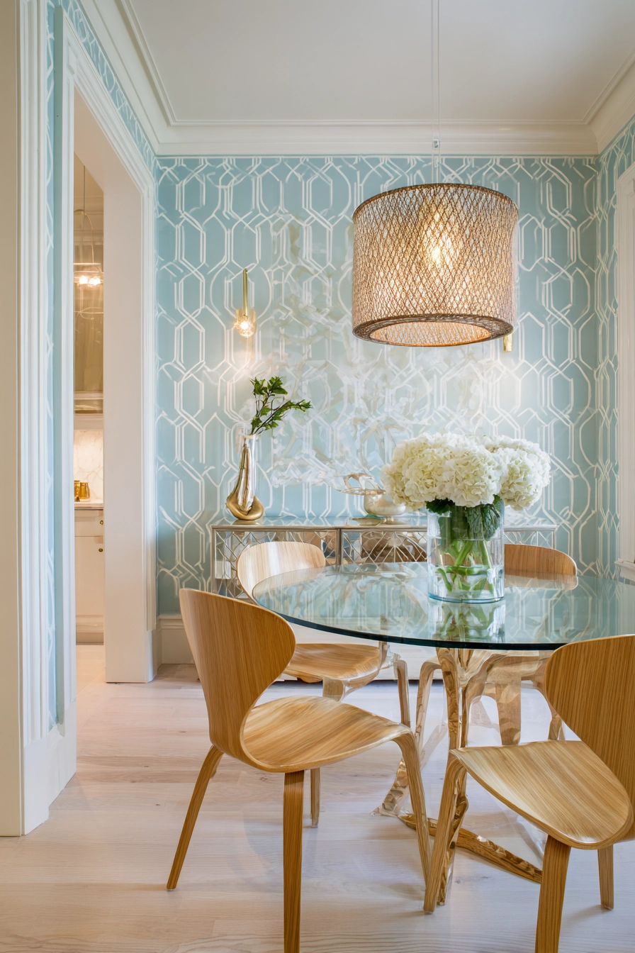 Blue Geometric Accent 5