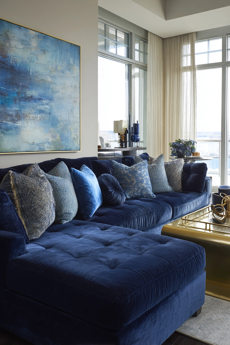 Blue Velvet Textures: Transforming Spaces with Luxurious Elegance
