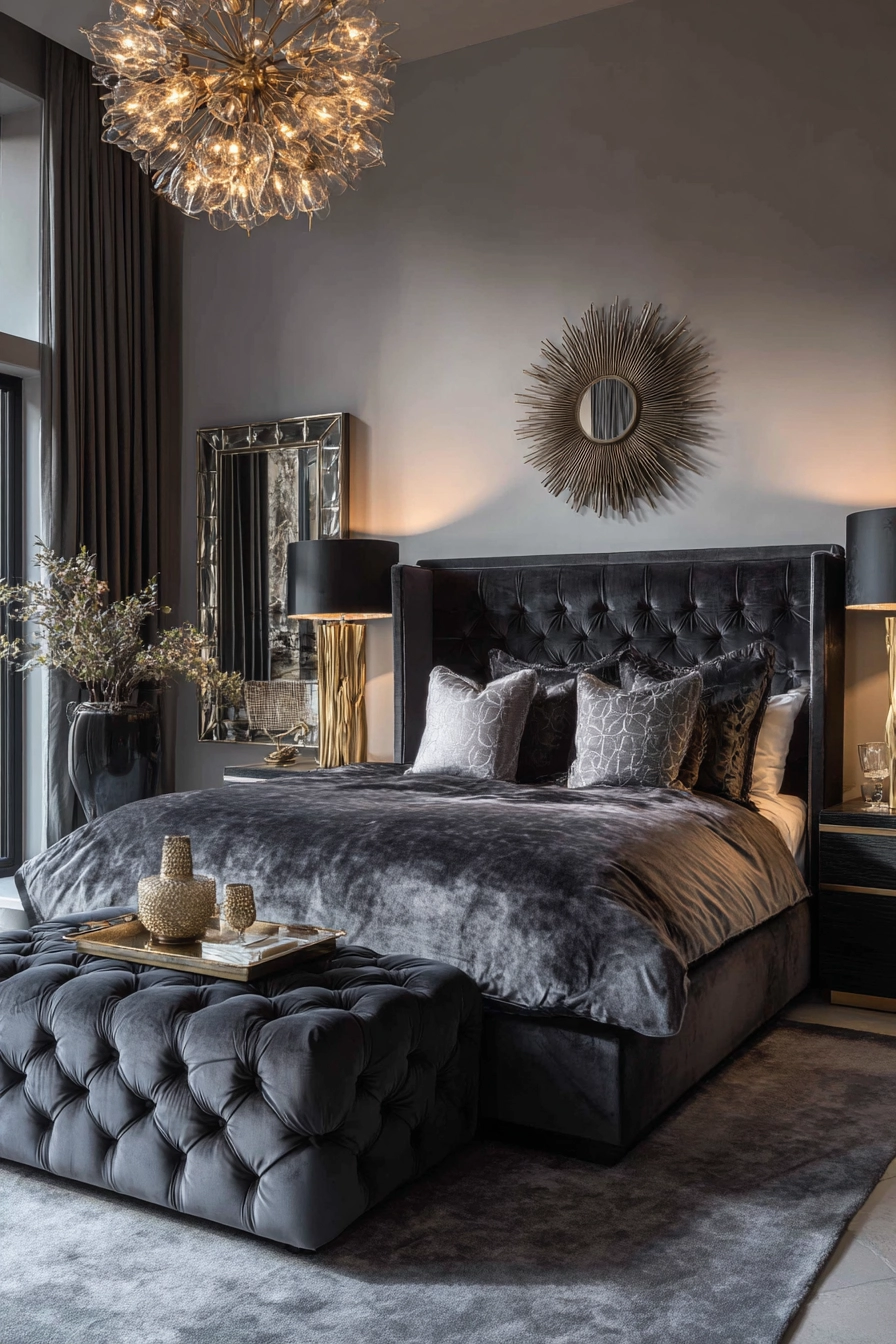 Dark Grey Carpet Bedroom 16